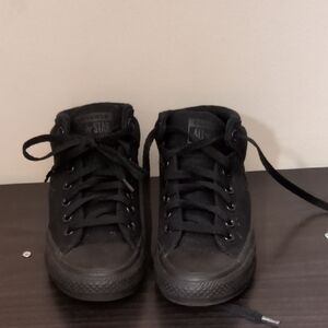 Black Mid Converse All Star Chuck Taylor Mens Size 4 Women's Size 6 Fits Size 7